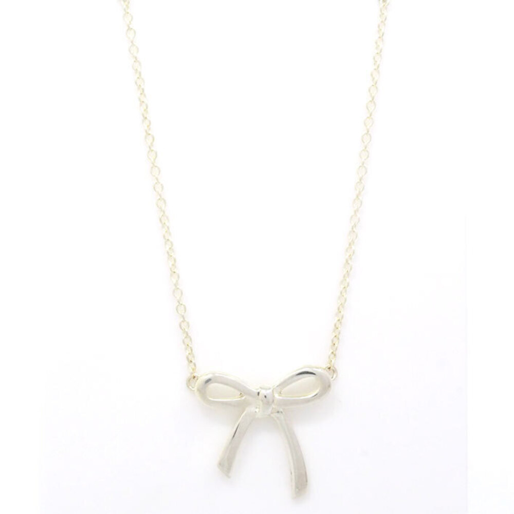 Tiffany Bow Ribbon Silver